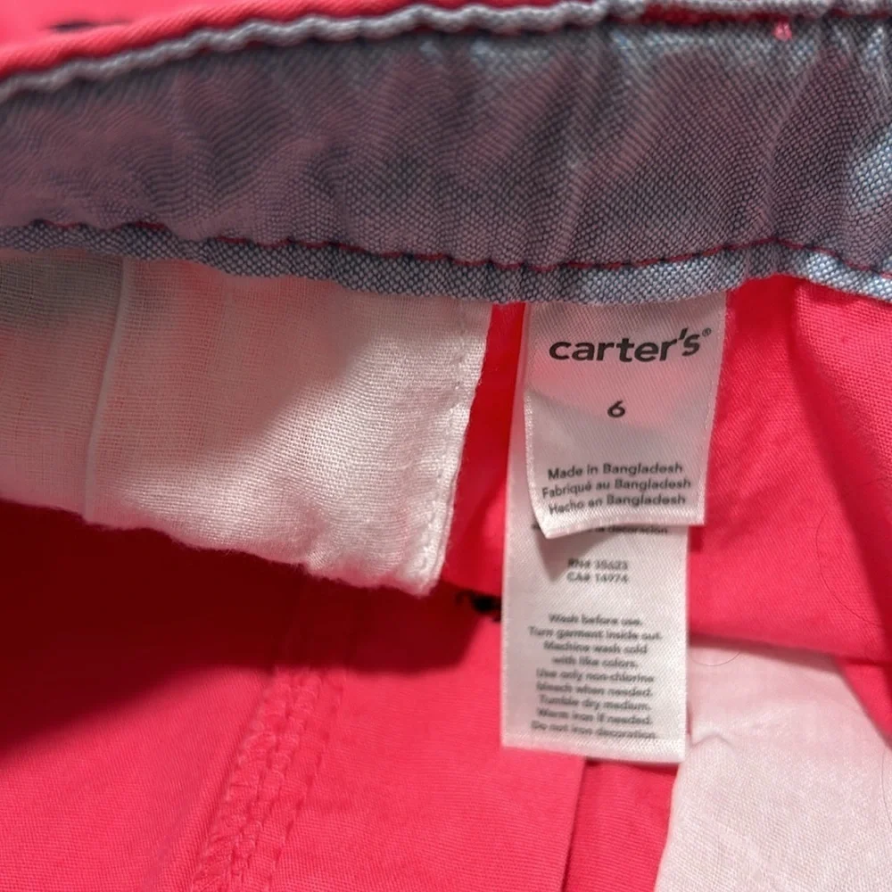 Carters boys shorts size 6 adjustable waist GUC
